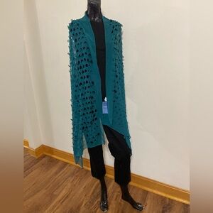 Simply Vera Vera Wang Teal Cut-Out Scarf 
Item# TSs10
